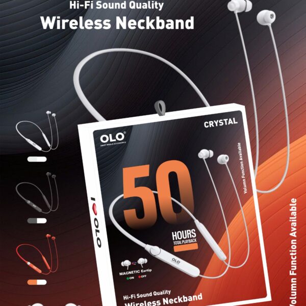 CRYSTAL NECKBAND 50 HOURS MUSIC PLAY TIME