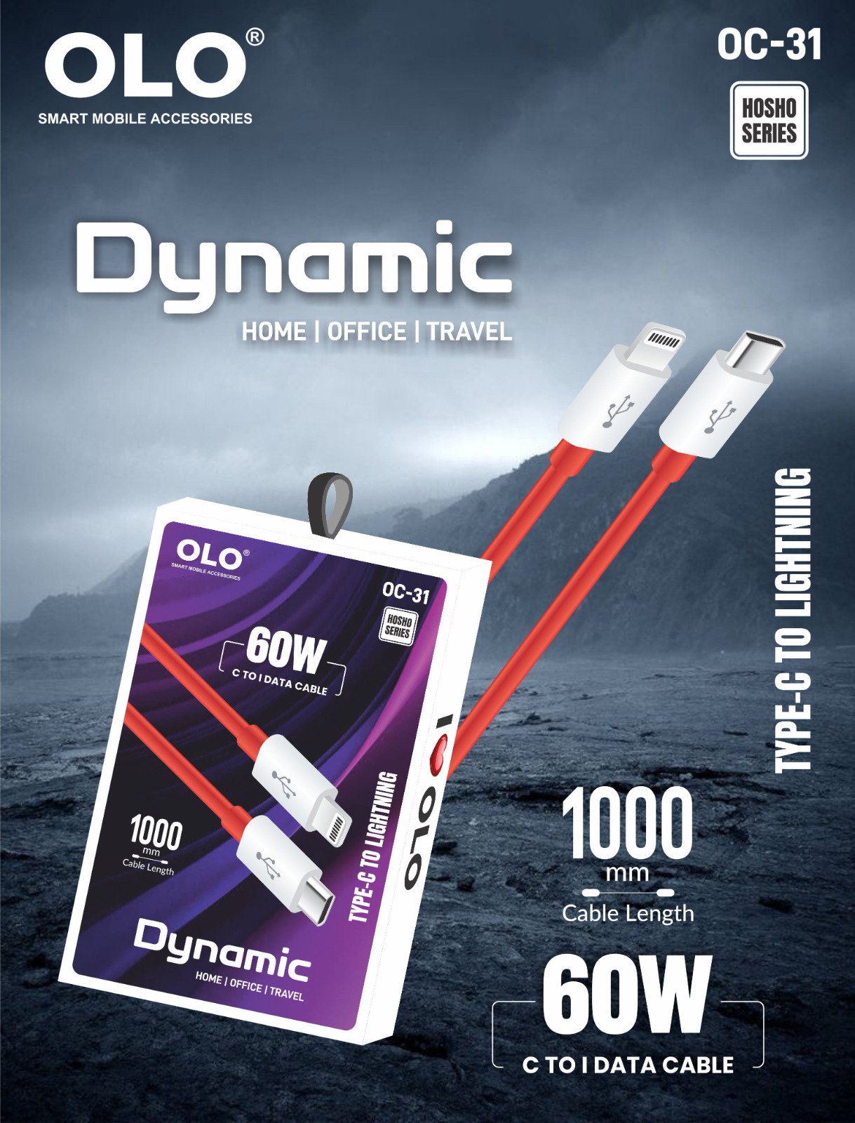 OC-31 OLO OC-31 Type-c 60w Daynamic cable - Image 1