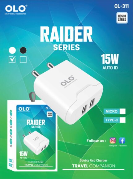 OLO OL-311 Type-C 15w Raider Series Charger