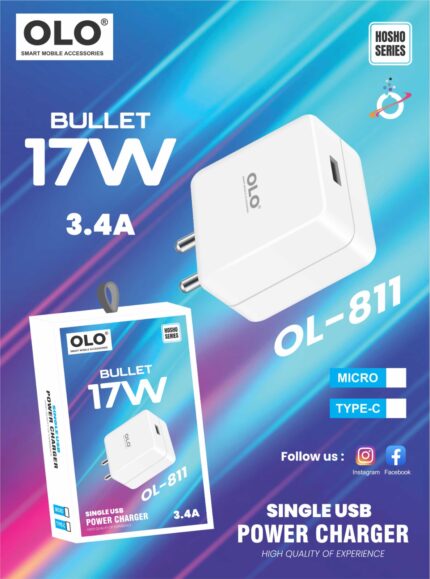 OLO OL-811 Type-Micro Bullet 17w charger
